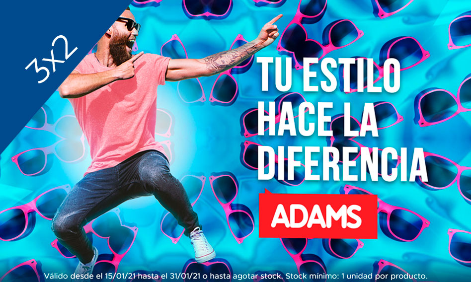 Adams 3 x 2 en camisas, polos y pantalones
